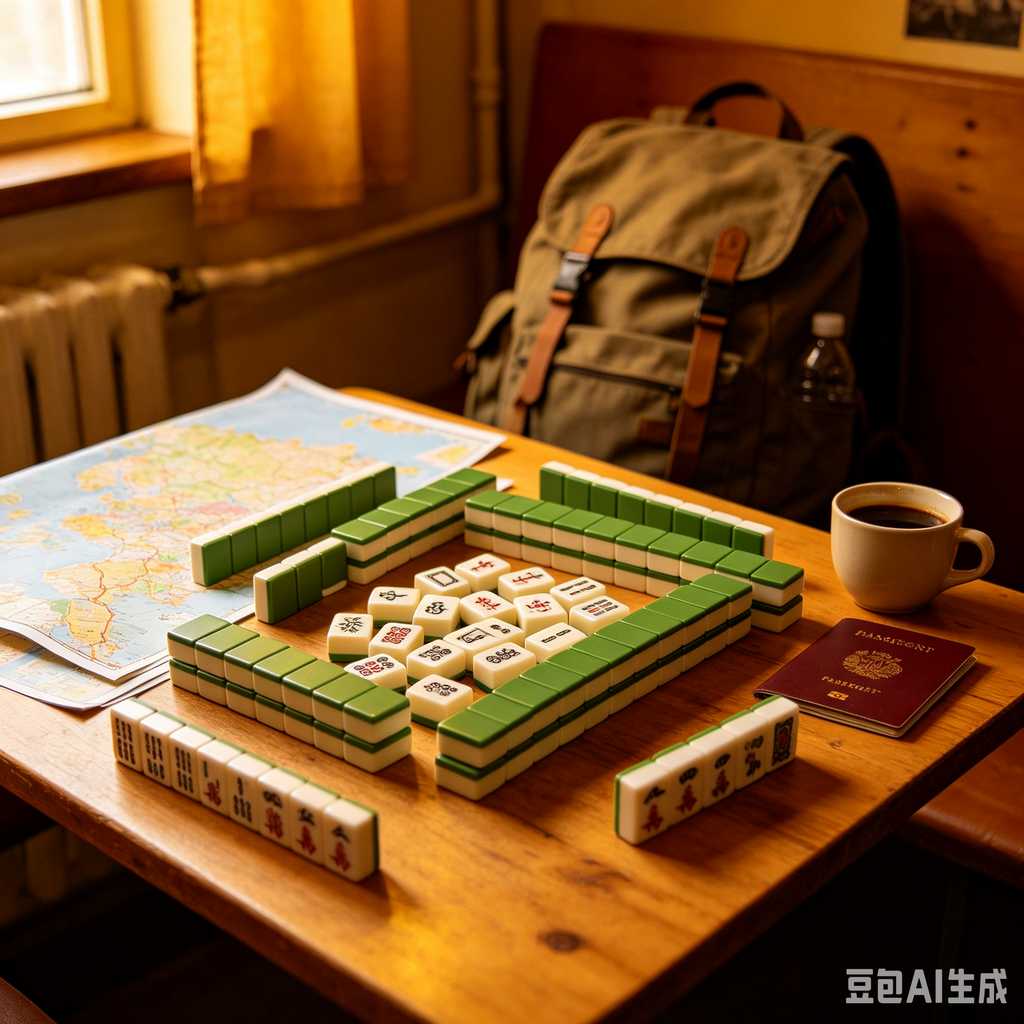 gradient blue mahjong tiles
