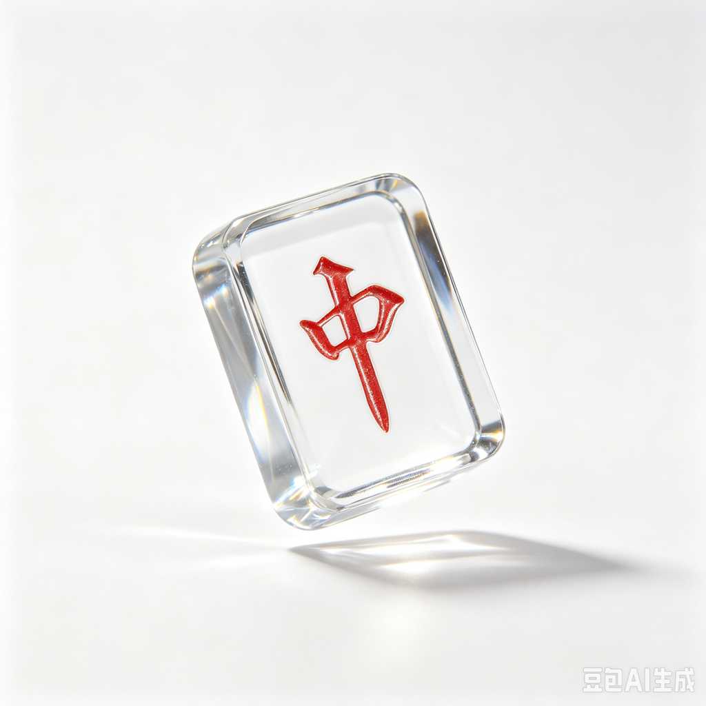 transparent acrylic mahjong set